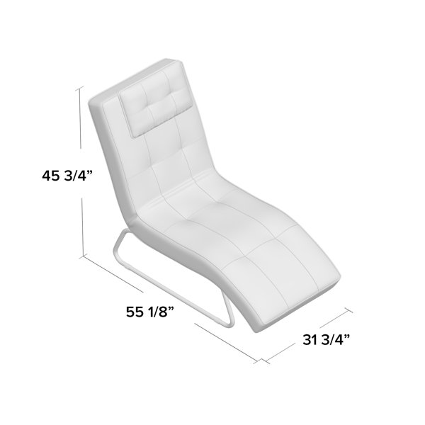 Andrew reclining chaise lounge with cushion discount